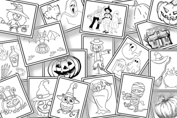 Halloween coloring book free