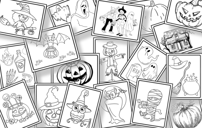 Halloween coloring book free