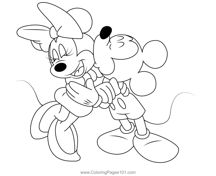 Minnie mouse coloring book