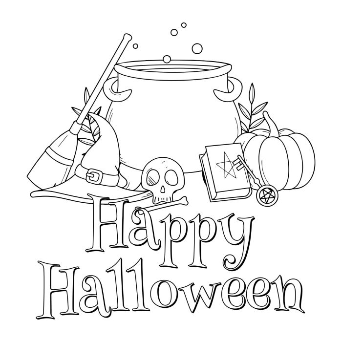 Halloween coloring book free