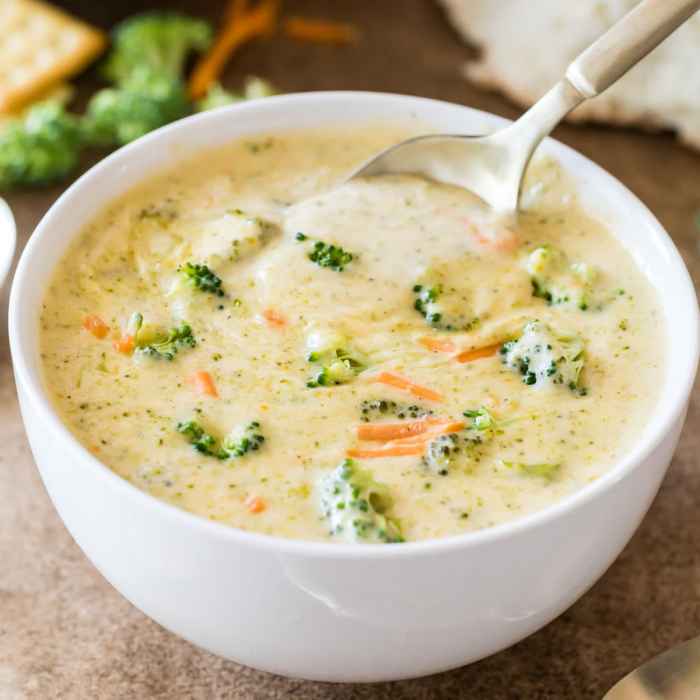 Broccoli cheddar soup recipe with velveeta