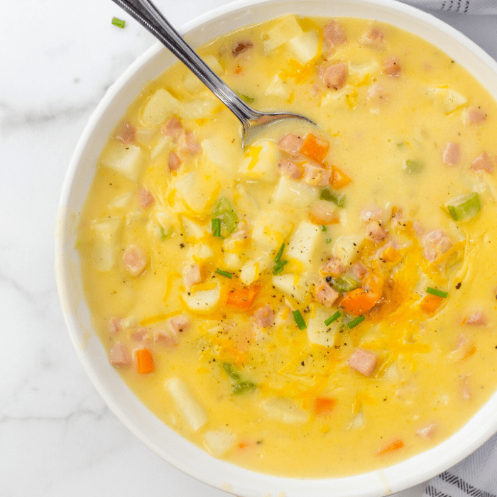 Cheesy ham and potato soup recipes