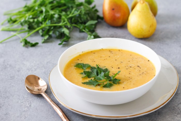 Butternut and pear soup recipe