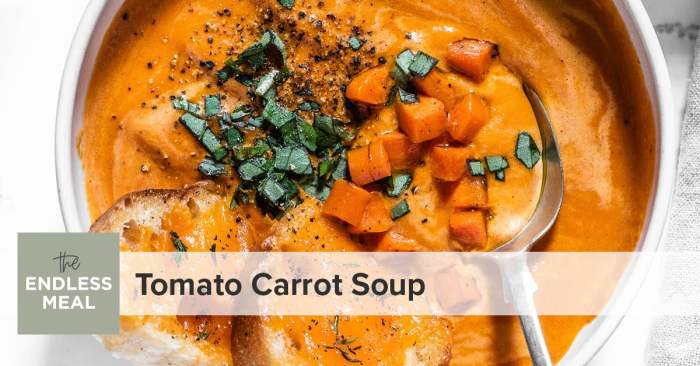 Carrot tomato soup recipe