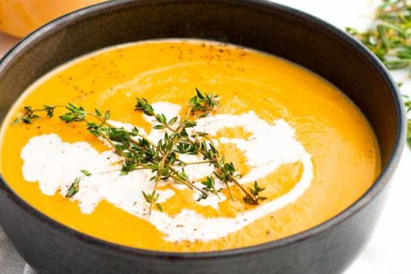 Butternut squash soup recipe with carrots